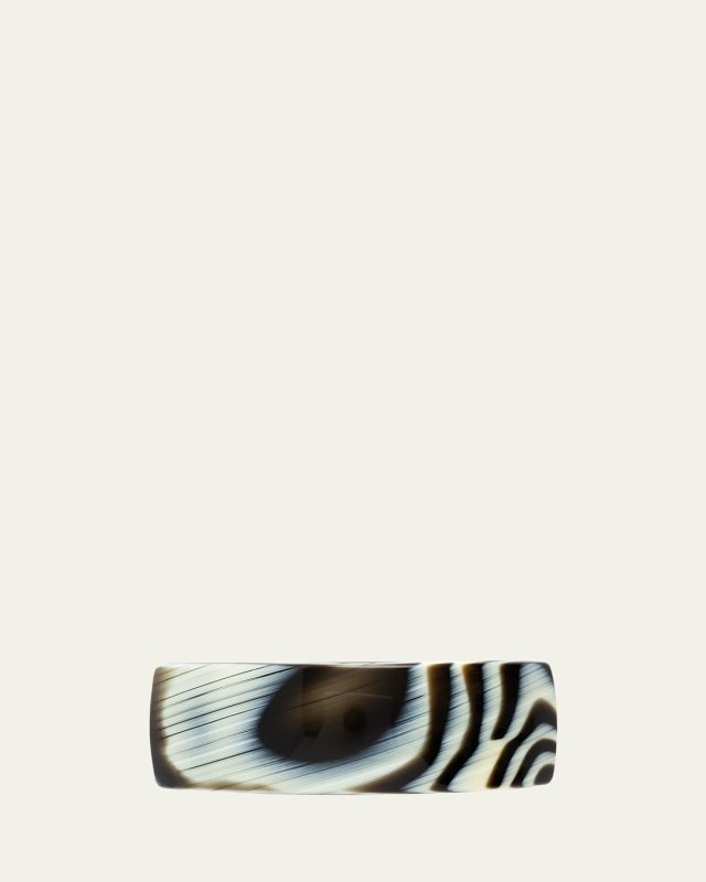 Horn-Patterned Rectangle Volume Barrette - Classic